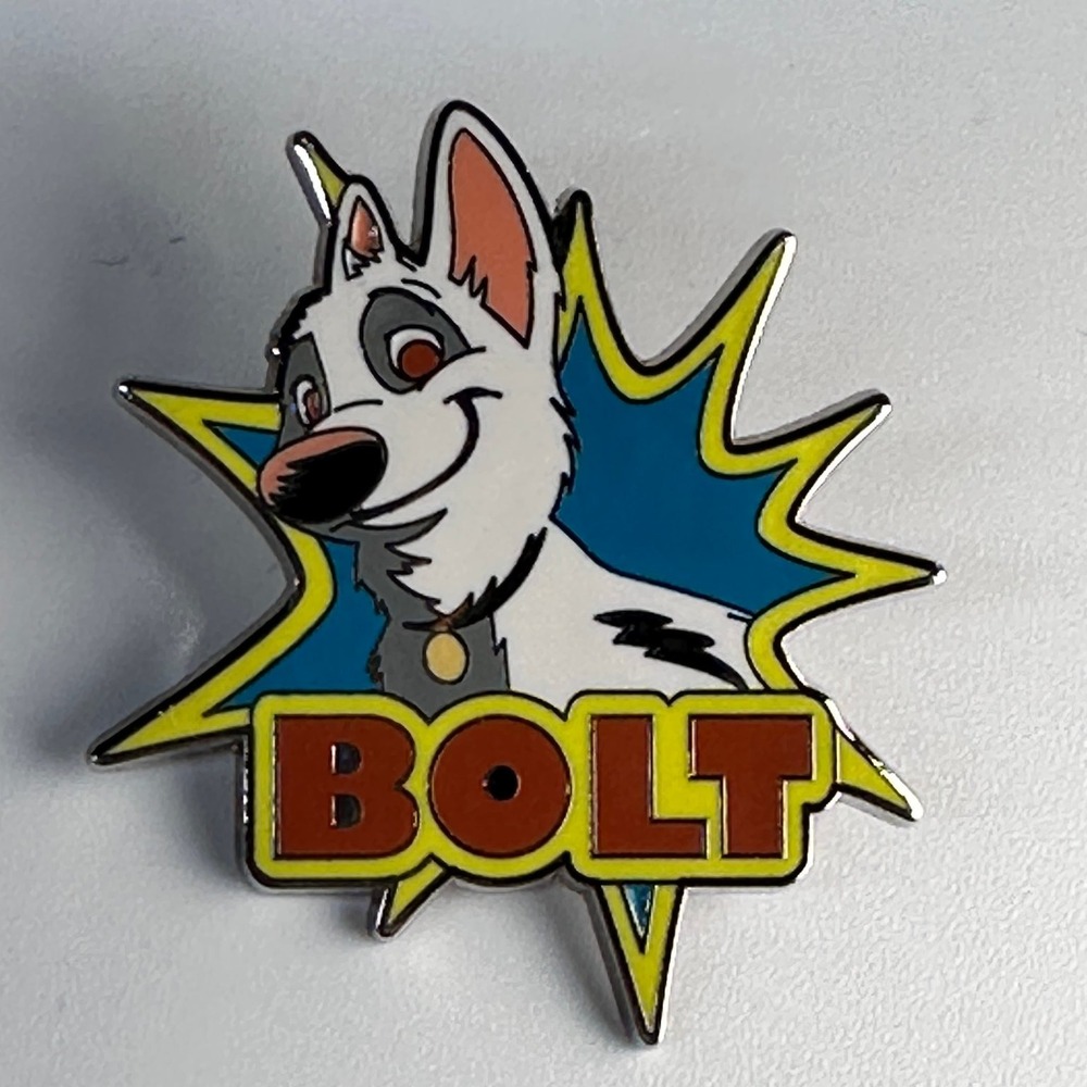 BOLT Disney Pin Trading 2008 Movie Film Debut Super Dog Starburst Collectible